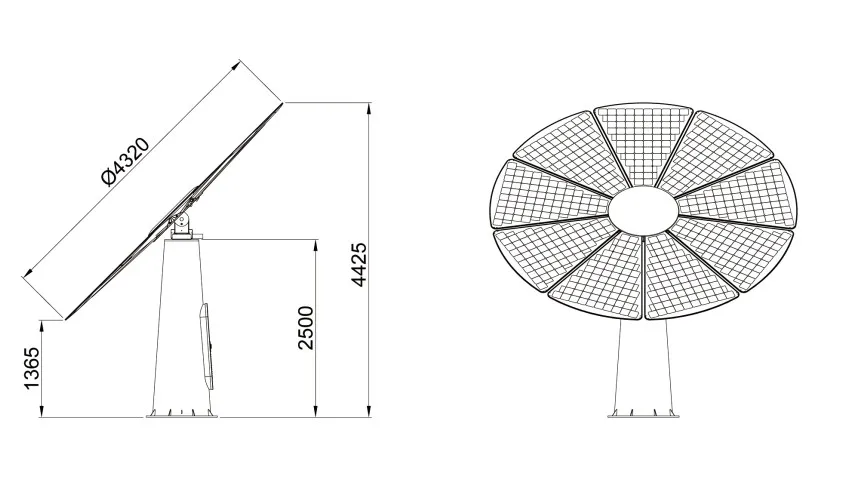 Solar Multi-function Charging Pole Tracking System AUTO 220V Lithium 2000W 8 Hours Empery Solar -20 to 50 Degree Normal EPR-2000