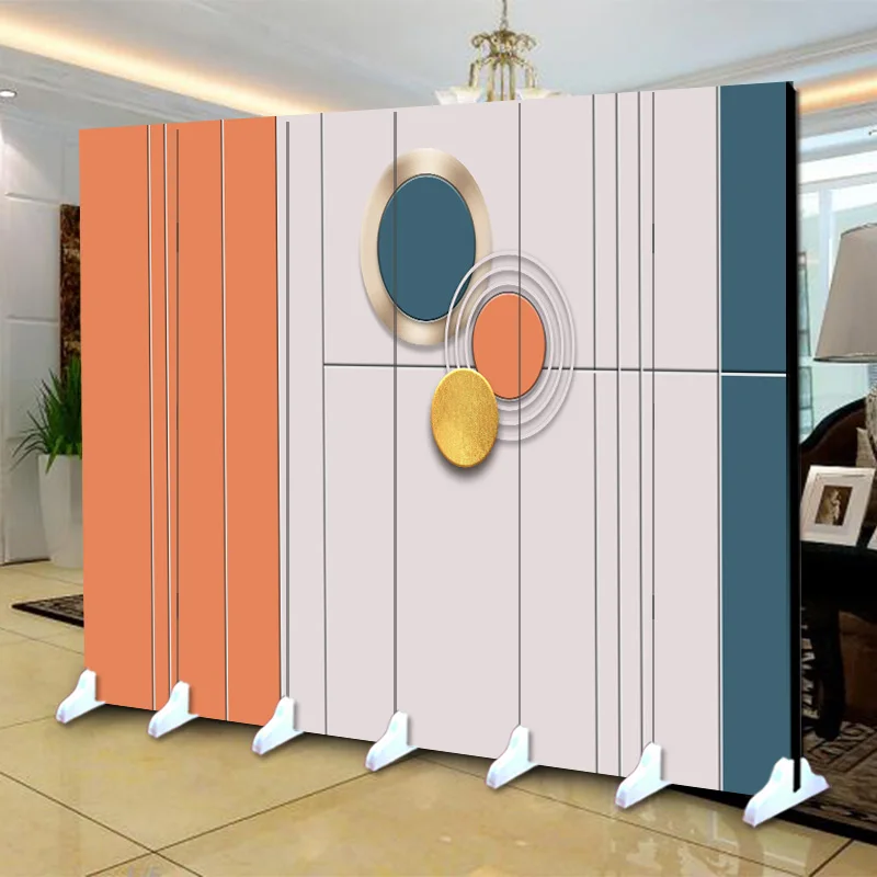 Home Decoration European Modern Simple Folding Mobile Screen Partition Wall