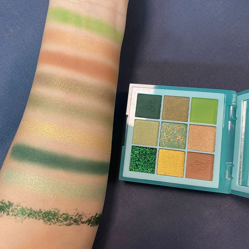 1402 High Pigment Vegan Makeup Eyeshadow Palette Custom Private Label packaging custom Glitter eyeshadow palette Waterproof 1402