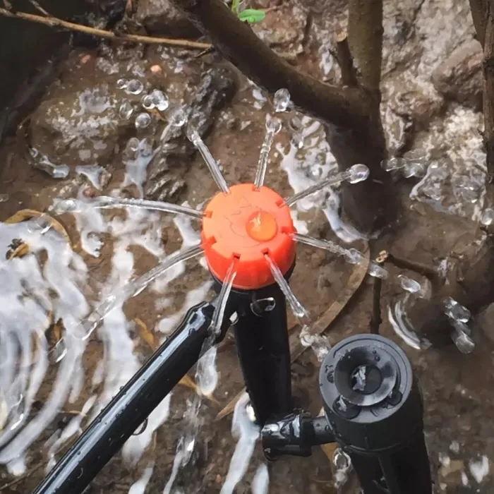 High Quality Adjustable 8 Hole Water Emitter Micro Irrigation Dripper  For Irrigation Sprinkler