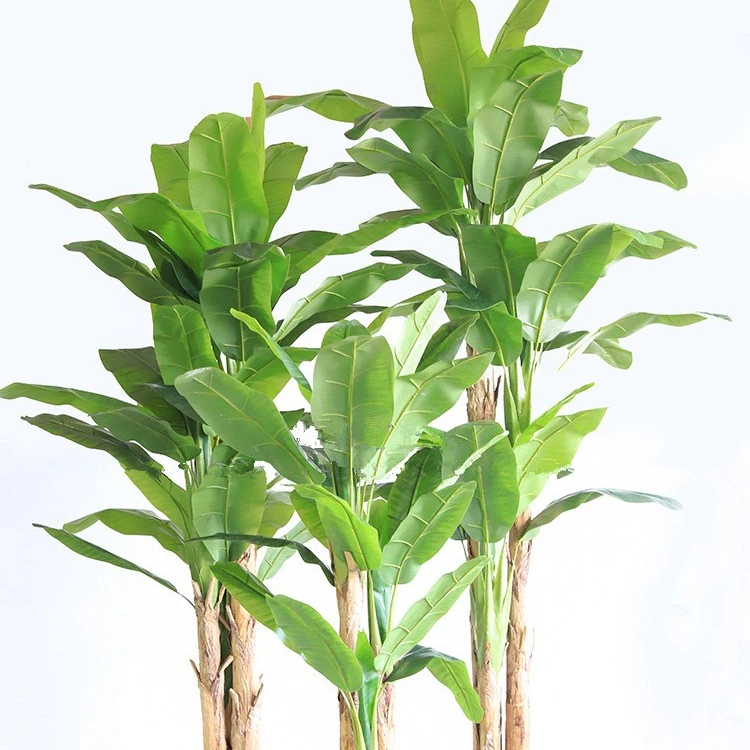 Bonsai decoration vivid color and realistic touch banana tree artificial Musa Basjoo plant