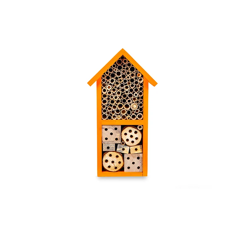Wooden Insect House Bee House Ladybirds House Handmade Natural Bug Habitat Attracts Bees Butterflies, Ladybugs