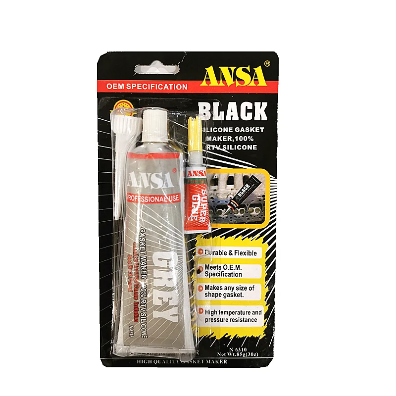 Automotive car 85g RTV grey  high temperature gasket maker glue  for bonding