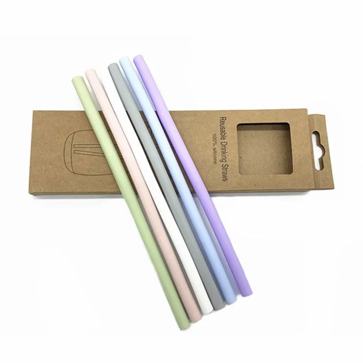 Shenzhen factory custom logo collapsible reusable openable silicone straw wholesale