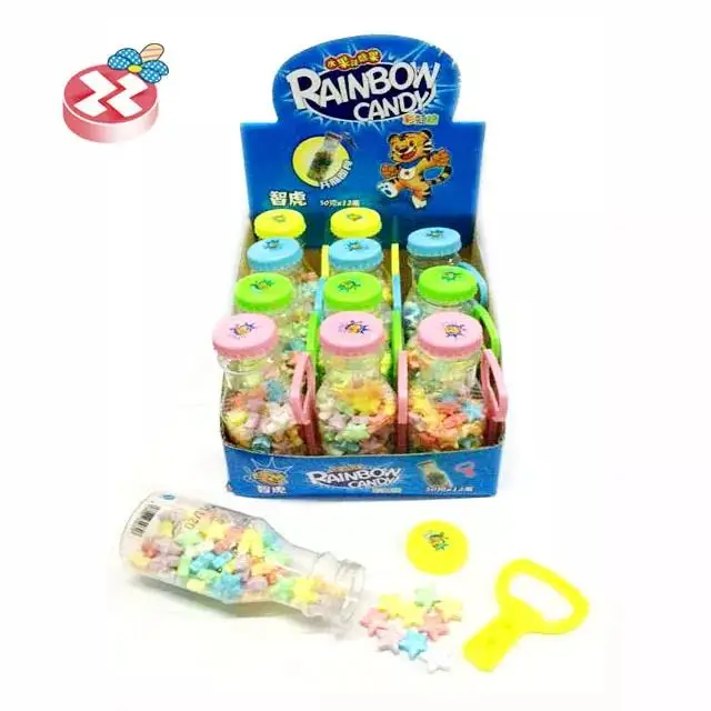 Заводская оптовая продажа лидер продаж детские конфеты цветные пивные бутылки с открывалкой для бутылок игрушки звезды новые