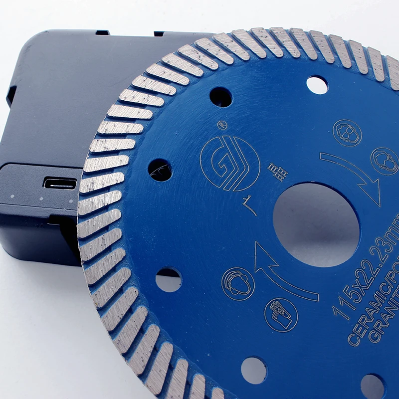 Turbo blade 100-230 мм Алмазный каменный режущий диск с фланцем для резки