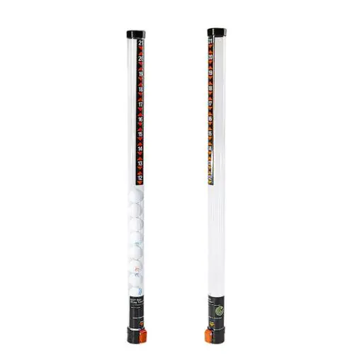 Factory Supply  Transparent Plastic Golf Ball Retriever Picker Grabber with 21 pcs Practice PU Balls Packer