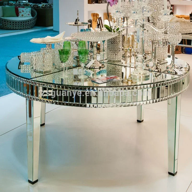 Modern Hot selling Handmade Large Round mirror dining table