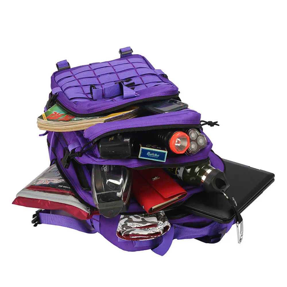 Mens Wholesale Custom 45L MOLLE System 3 Days Bag Out Bag Assault Hiking Backpack