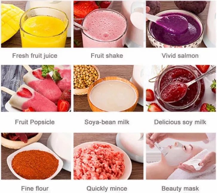 Mini mixer blender for smoothie fruit juice milk shakes,baby food blender and steamer warmer baby food usb portable blender