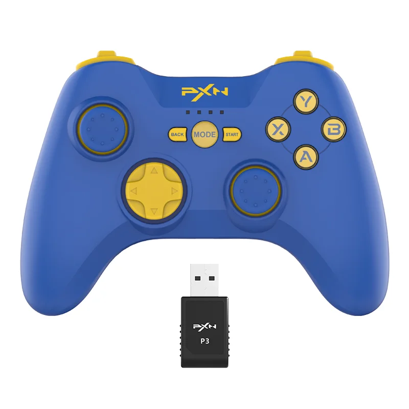 CHEAPEST For Fortnite Games PS3 wireless controller PC 2.4G DONGLE  PXN P3 Wireless Joystick vibrationfor pc, ps3, android, ios