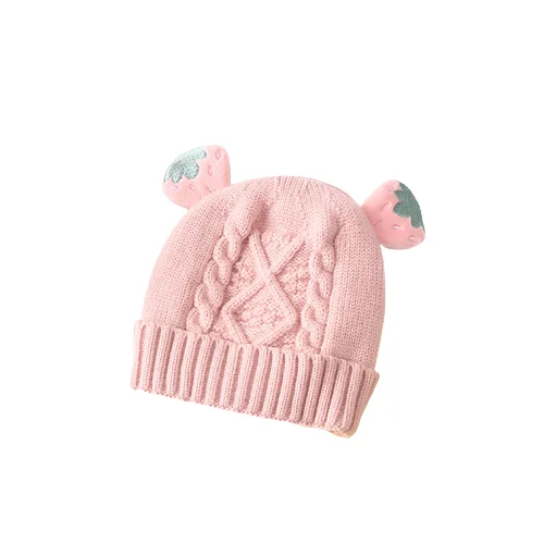 Latest design wholesale knit hat with ear newborn beanies multi -color baby bonnet hat