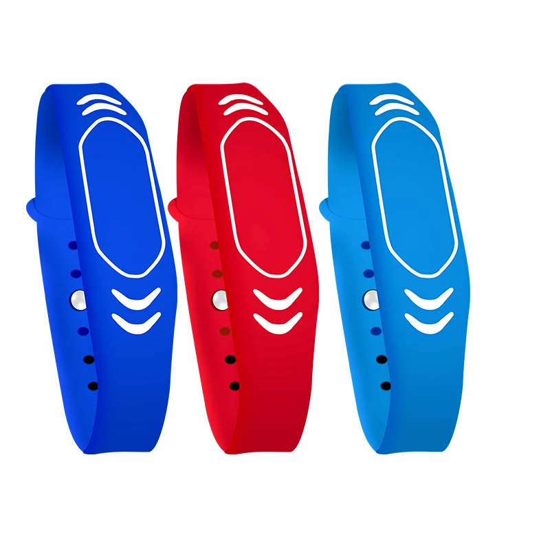 125 Mhz Automatic Woven Bracelet Festival Rfid Access Control Beaded Mifare Concert Light Wristband Readers