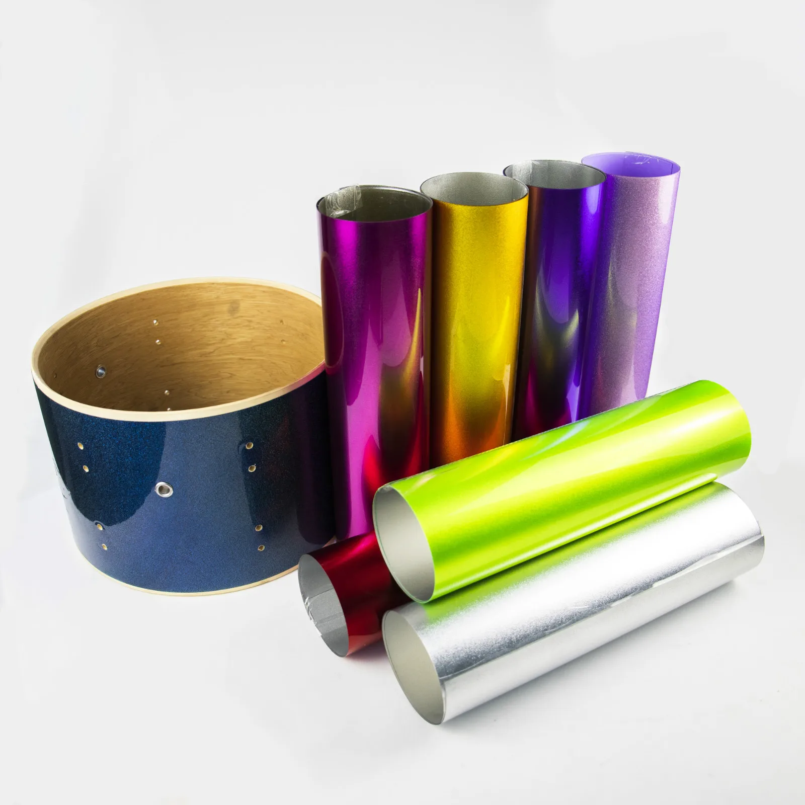 1220*0.6mm rigid pvc drum wrap sparkle roll
