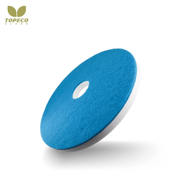 Topeco Floor Mop Round Melamine Foam Magic Cleaning Sponge Eraser Scouring Pad Melamine Sponge Pad For Floor Machine Tiles