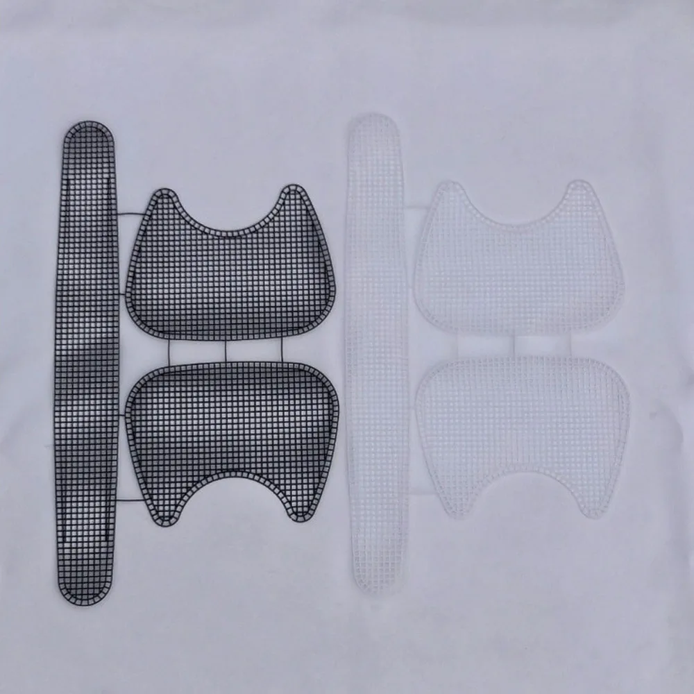 Wholesale Embroidery Diy Crafts Materials Hand Bag Purse Plastic  White Horseshoe Mesh Bag Canvas for Yarn Crafting Knit