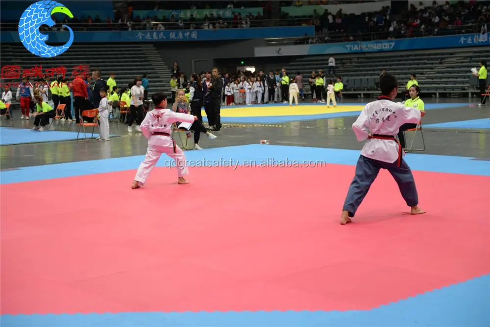 Customized manufacturer tatami taekwondo tapis wushu tapis puzzle interlocking mat