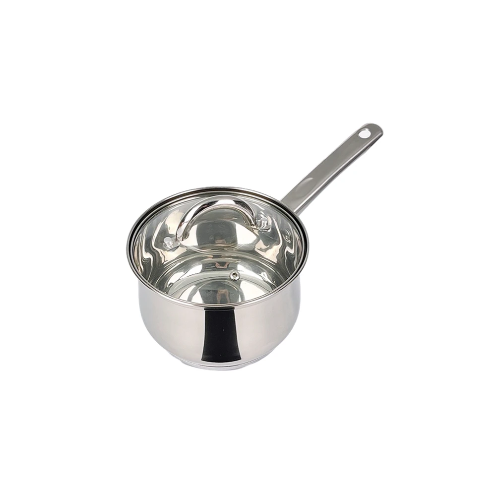 16cm Milk Pot With Lid Frying Pan Bottom Large Commercial Cooking Pots Factory Stainless Steel Soup & Stock Pots