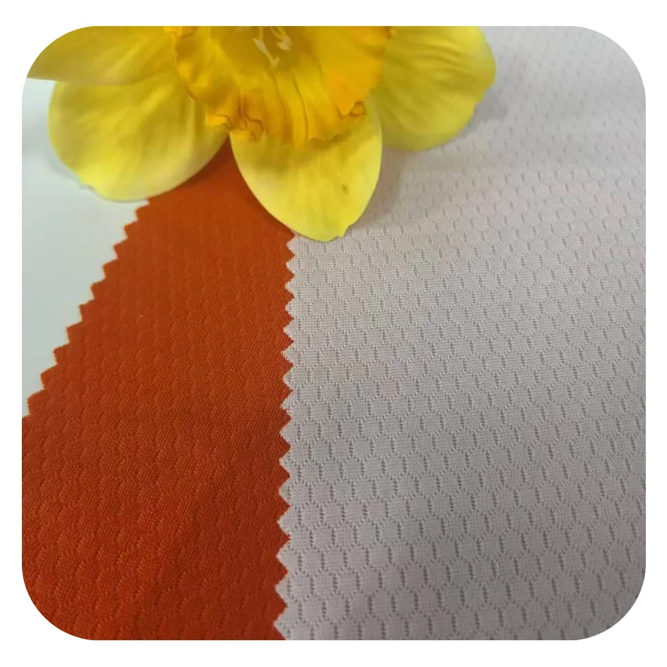 MY Knit Polyester Soccer Mesh Fabric Wicking Fabric Quick-Dry  Jacquard Knitting  Fabric  for Sportswear and T-shirts