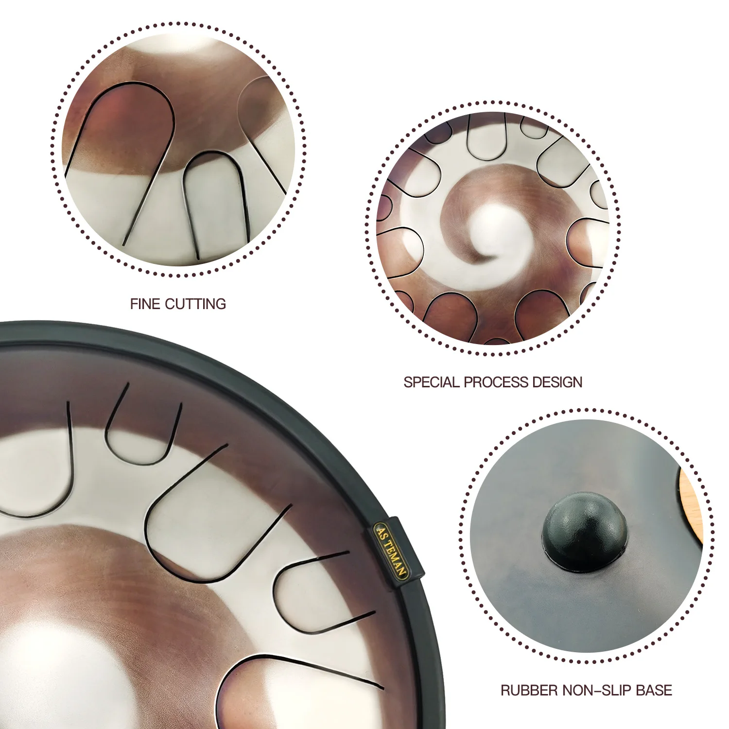 ASTEMAN Steel Tongue Drum Universe series Comet 14 inch 14 tone C key