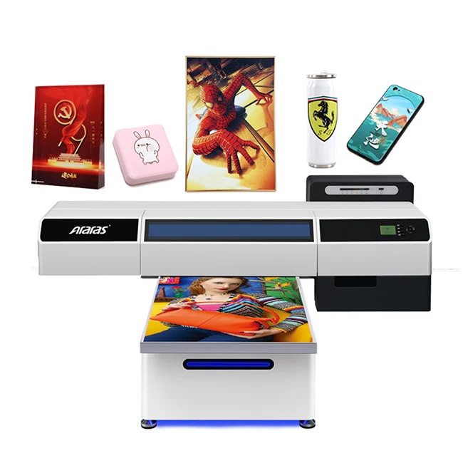 Цифровой планшетный УФ-принтер для печати, с высоким разрешением, размер 6090