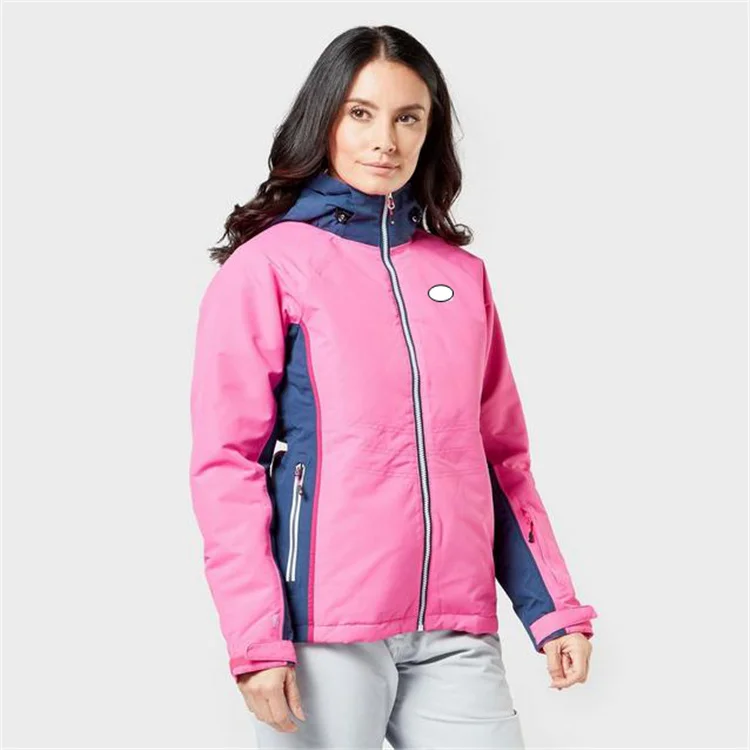 Custom Logo Printing Winter USB Heated Panels Outdoor Snow Skiing Sporting Waterproof Women Jacket