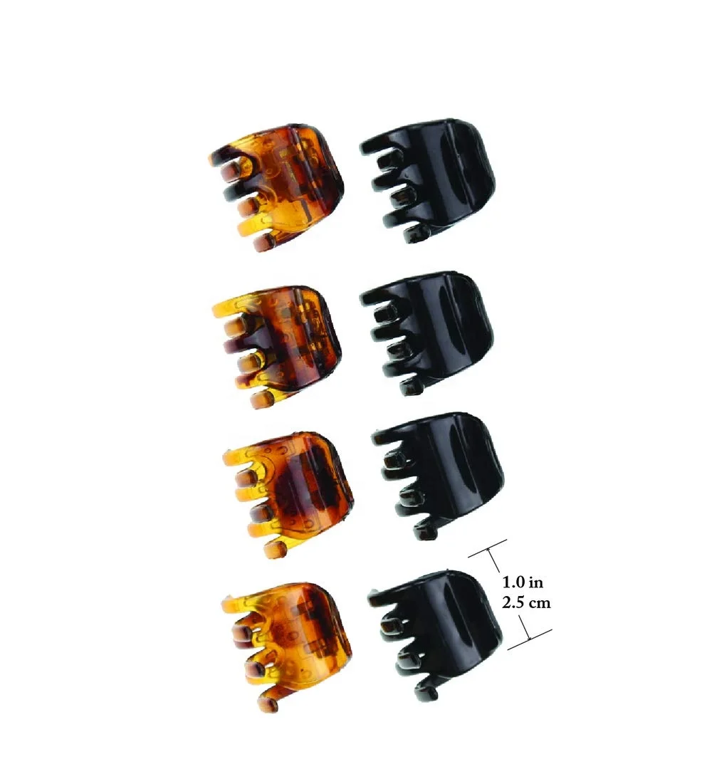 Women Crystal Plastic Hair Claw for Thin to Medium Thick Hair Beauty Basic Small Fashion Clips