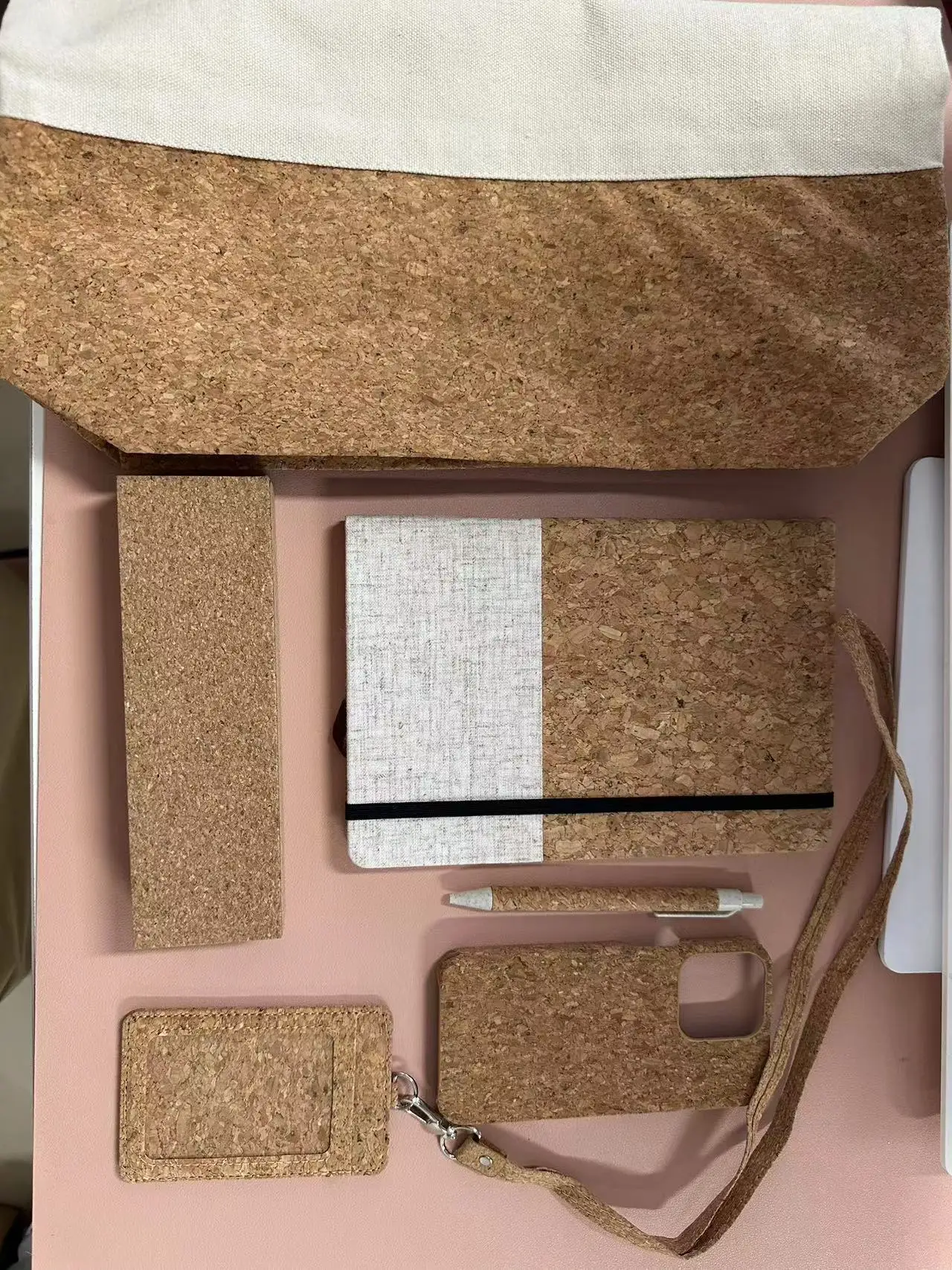 Custom Eco Friendly Cork Business Promotional Activities Gift Sets Company Employee Souvenir Giveawalys