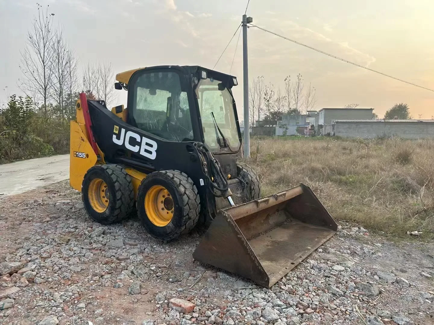 Secondhand Mini Construction & Engineering Machine Equipment JCB Wheel Loader Used Original JCB 155 Skid Steer Loader For Sale