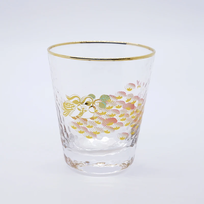 
Superior Quality Gold Rim Drinking Glass cup set Whisky Water Juice Tumbler Glass Cup Set 