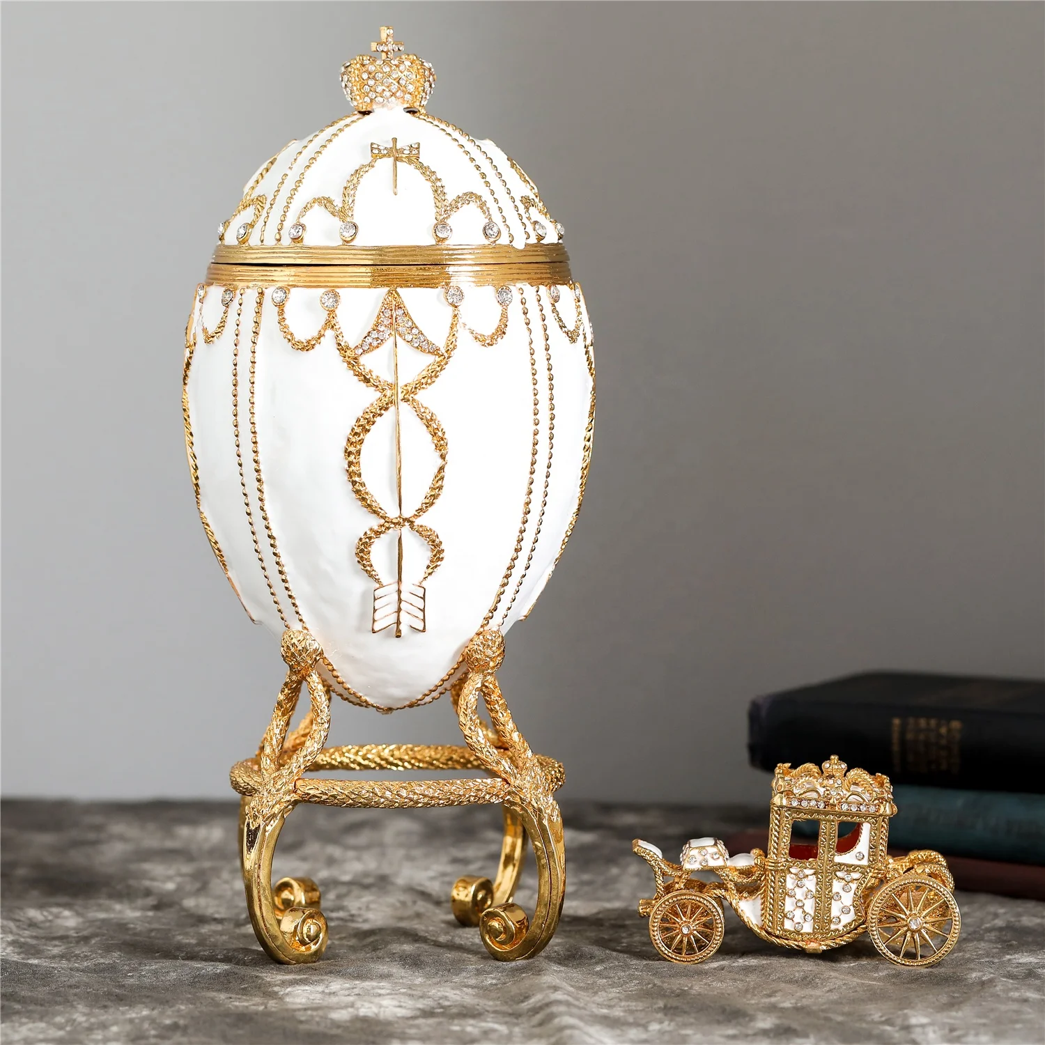 QIFU new products large faberge egg for home decoration