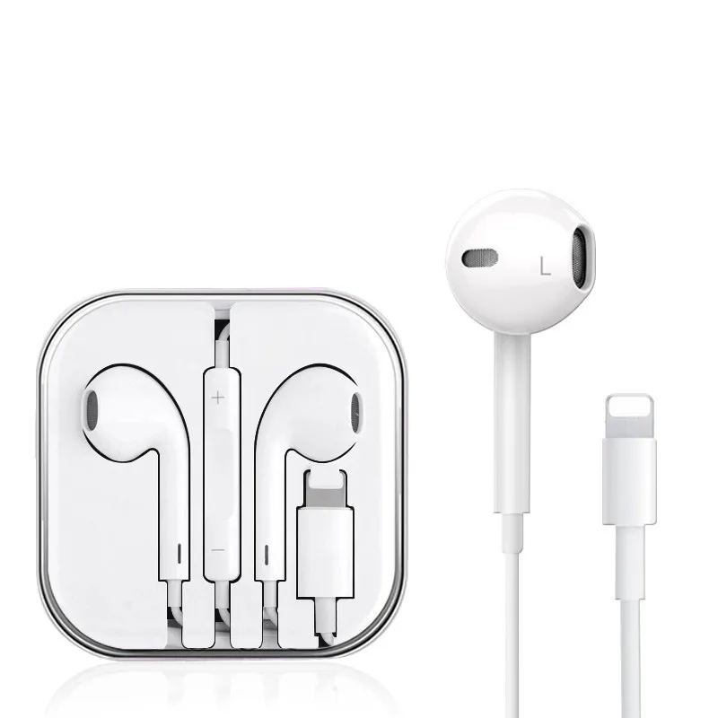 Wire TWS Earphones & Headphones with microphone Feature In-Ear Design for iPhone with microphone good price best quality