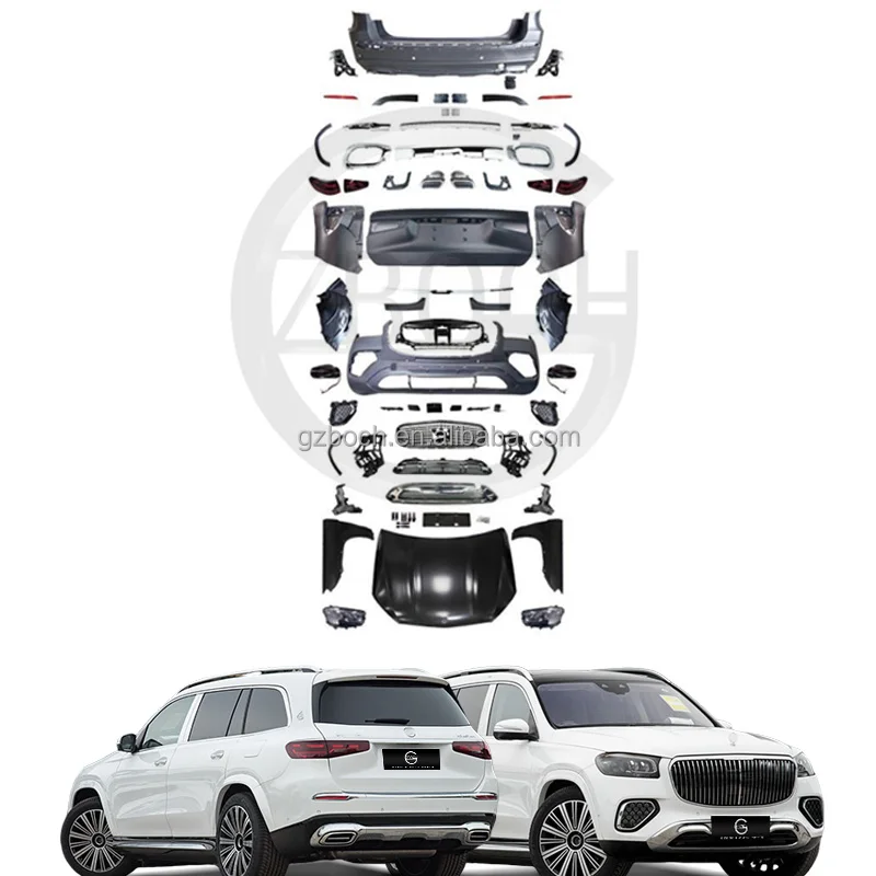 GL 164 на X167 GLS bodykit для Mercedes Benz GL-class X164 до 2024 Maybach автомобильный бампер зеркало x164 x167 фары