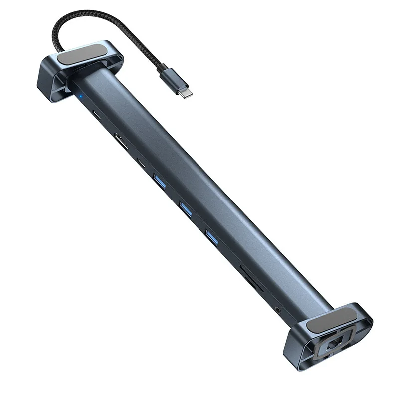 Новые Компьютерные аксессуары 10 в 1 концентратор Type-C адаптер VGA RJ45 Lan Ethernet SD TF PD USB 3 0 5 мм разъем аудио USB-C