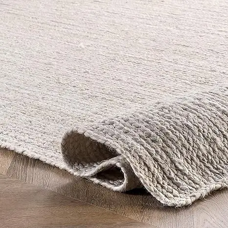 Handmade Carpet Custom Size On Stock Jute Blend Wholesale Floor Carpet Living Room From India Best Quality Material
