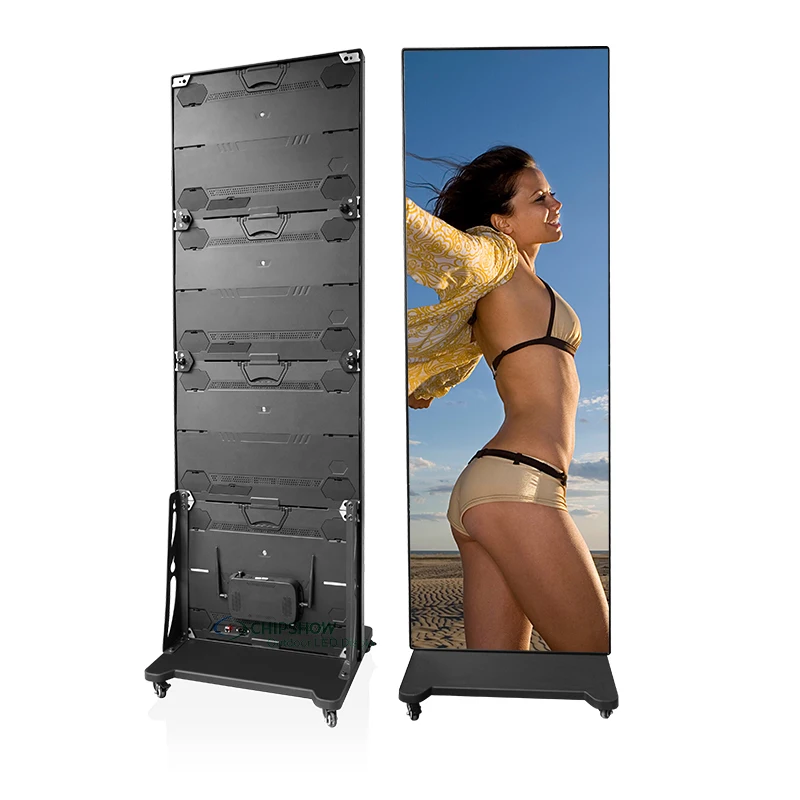 Original factory P1.568 Indoor Shopping mall Portable Smart Advertising led screen Poster