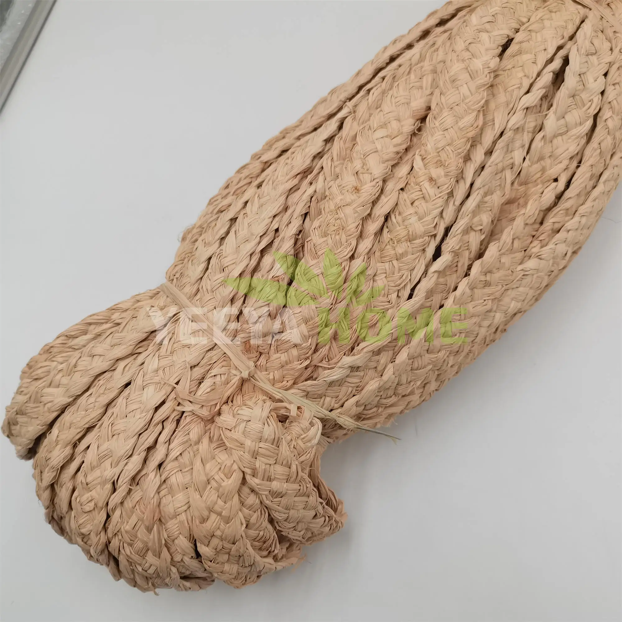 5 Stands Handmade Braided Raffia Rope Madagascar Natural Raffia Ropes For Raffia Handbag Hats