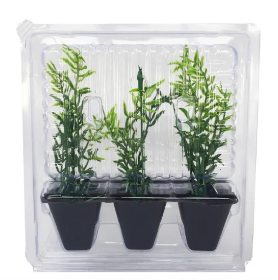 10x12x15 Seedling Transport Packaging Box Seedling Potted Packaging Box Large PVC Blister Box Bubble Shell Printing Food Clear