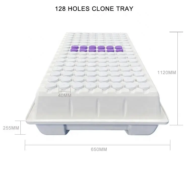 128 Low Rise Pro Outdoors Garden Hydroponic System Aeroponic Planting Cloning Trays