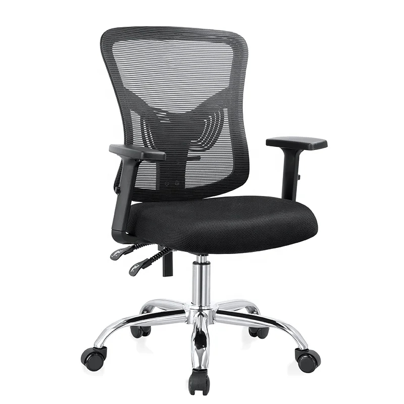 No foldded and mesh seat ergohuman office swivel chair  with wheels in office furniture