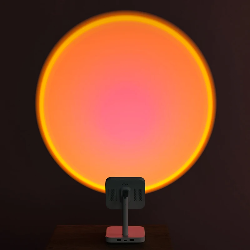 Sunset Night Light Atmosphere Mood Lighting Usb 180 Degree Tiktok Smart White Led Lamp Sunset Projector Lamp Light