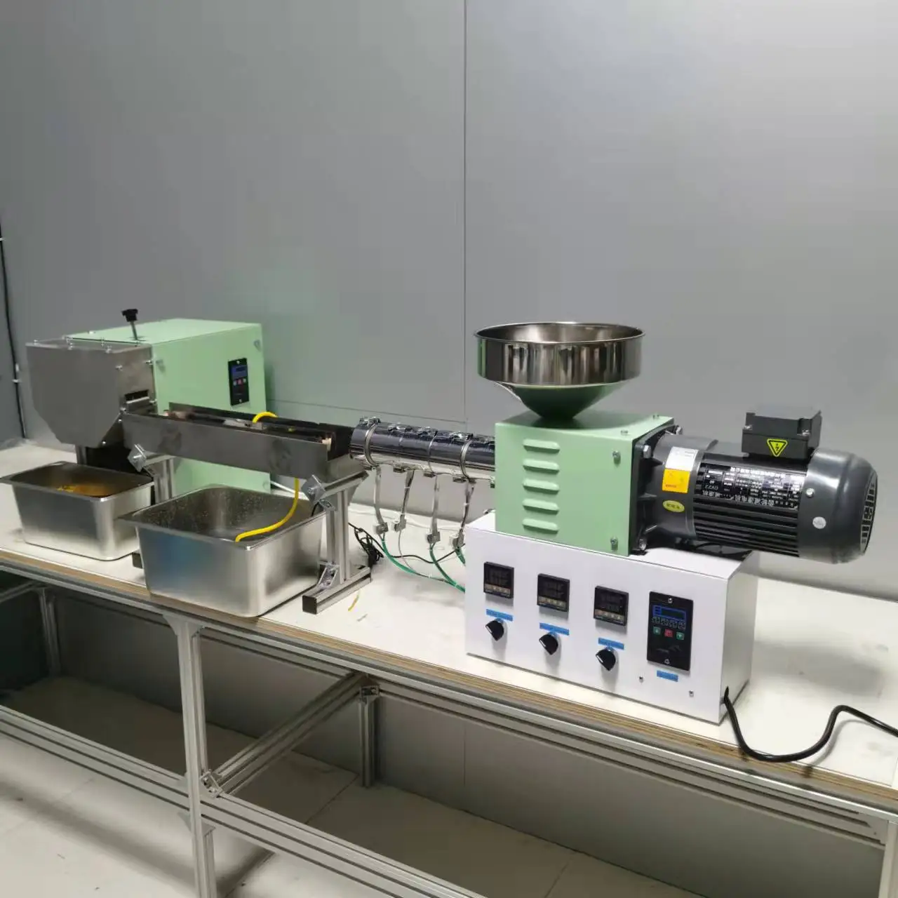 Настольные весы s35, одинарная винтовая гранулирующая линия, Настольная пластиковая гранулирующая линия для лаборатории