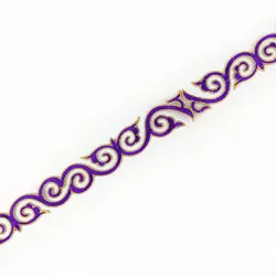 Deepeel AP260 4.5cm DIY Sewing Party Clothing Decor Accessories Costumes Applique Ribbon Gold Braid Embroidered Lace