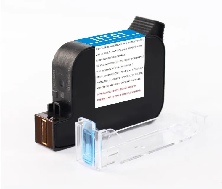 HT01 Ink Cartridge Black Inkjet Printer Eco Solvent Ink Cartridge for Handheld Printer Portable Gun Coder  Print Hight 12.7 mm