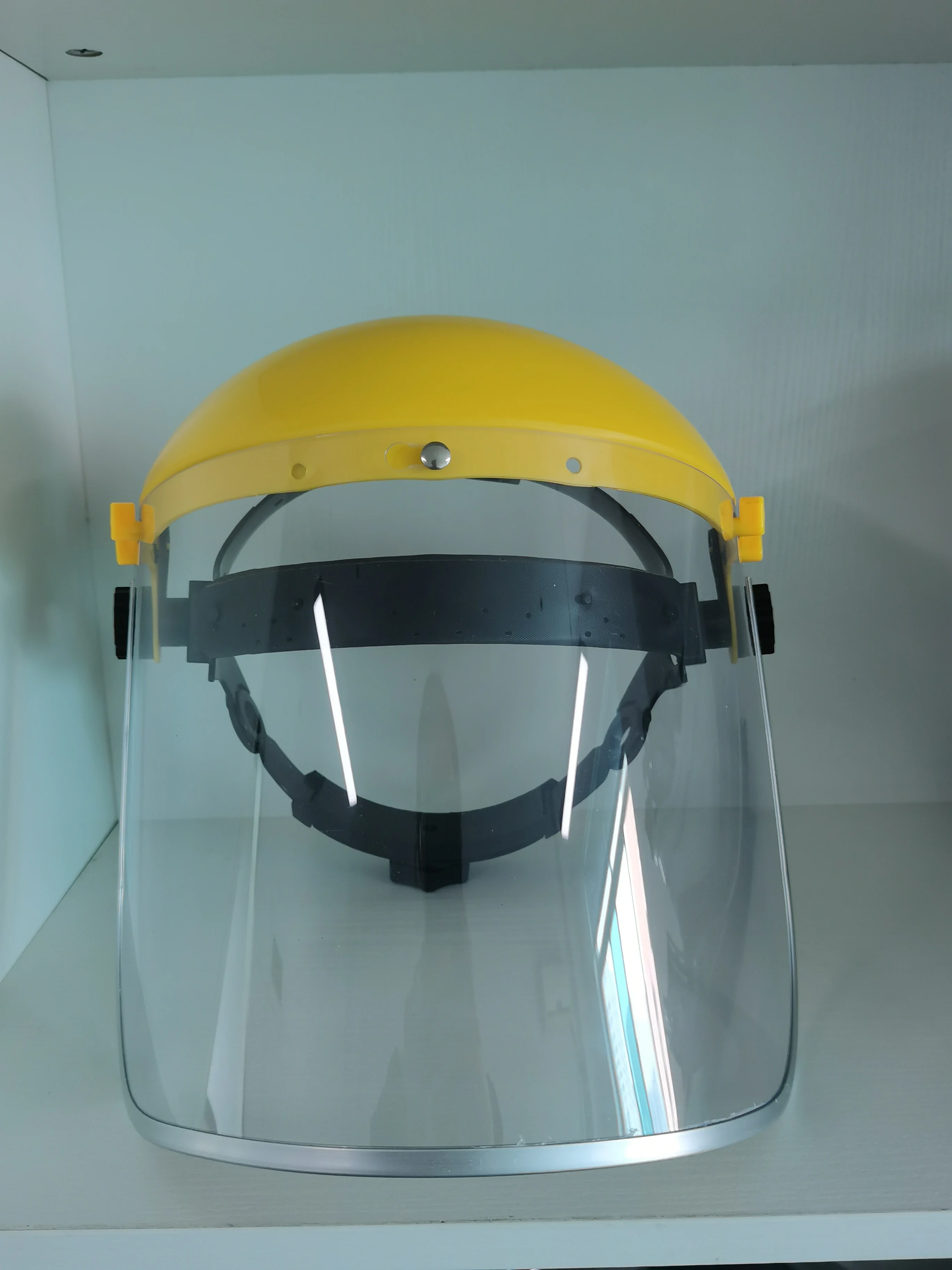 Unisex Industrial Transparent Clear Visor Face Shield Hat for Medical Protective Anti-spray