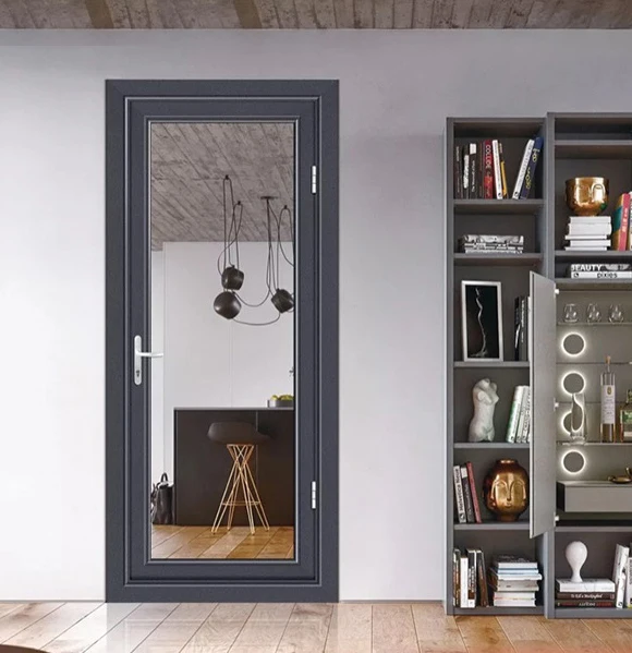 customized aluminium frame tempered stained glass shower kitchen door catalogue list