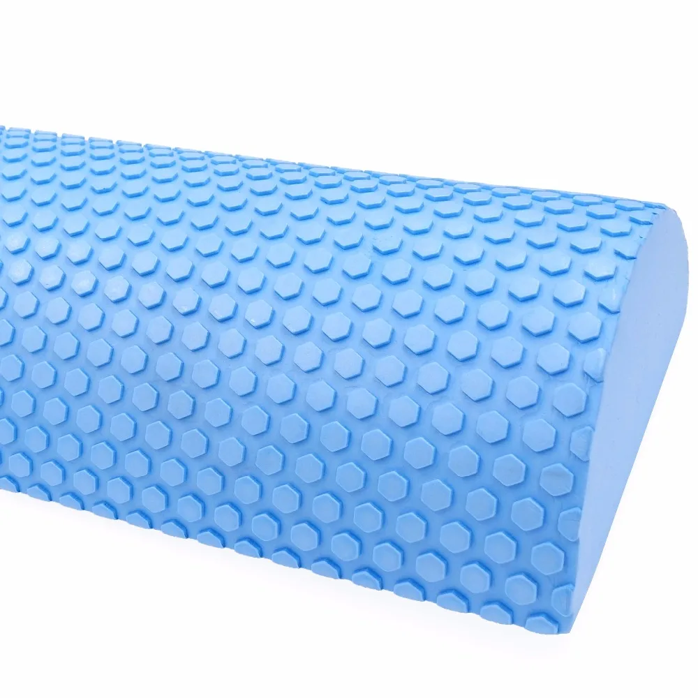 
30/45cm Half Round EVA Massage Foam Roller Yoga Pilates Fitness Equipment Balance Pad Yoga Blocks With Massage Floating Point 