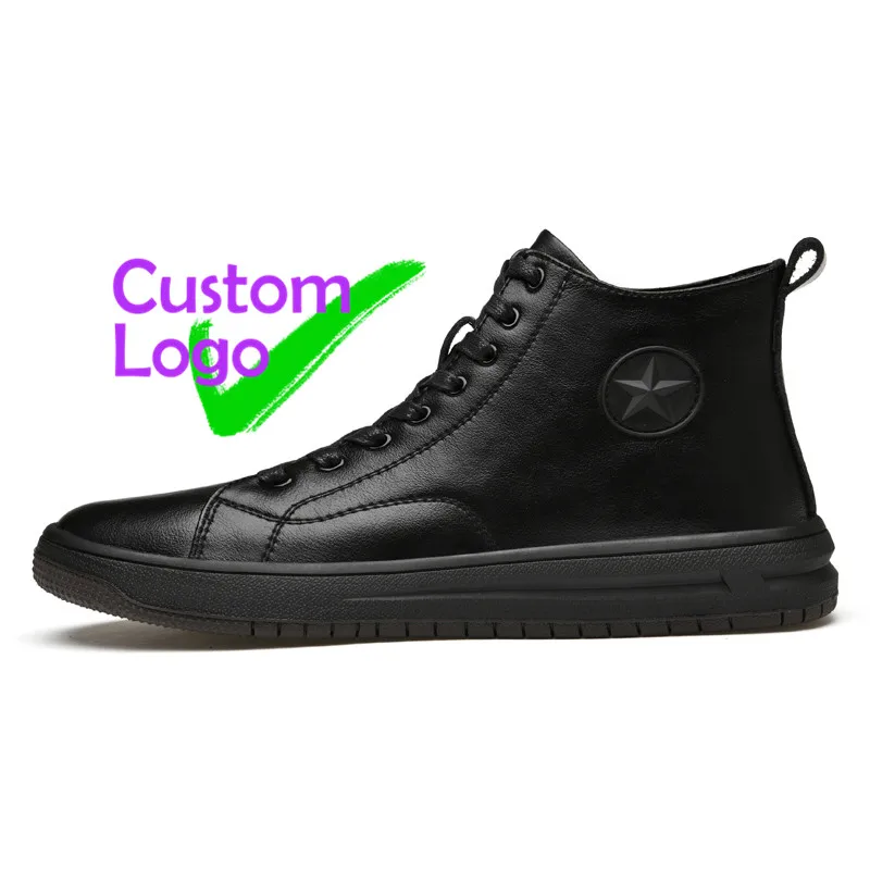 lace up high top Leather Shoes Real Hard Real Leather Shoes Manufacturer Height Ircreasing Caballeros Unusual Formal Leather