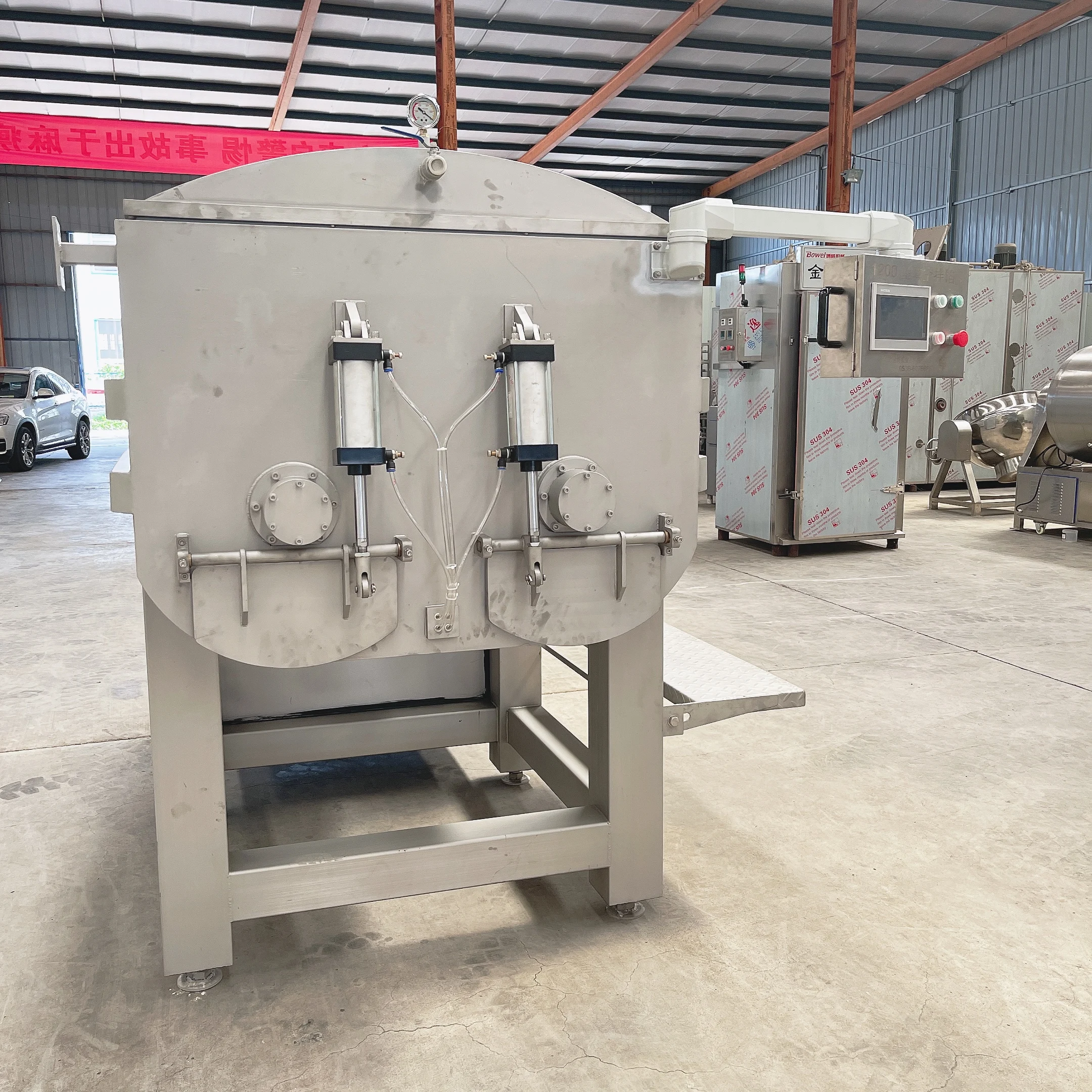 1200L Fully Automatic Vacuum Meat Mixer for Sausage Production and Meat Blending