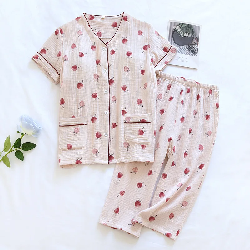 Wholesale 100% bamboo material sleepwear women with good quality short sleeve
